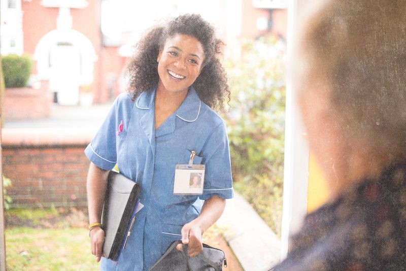 GotoHealthcare carer visiting a client at their home