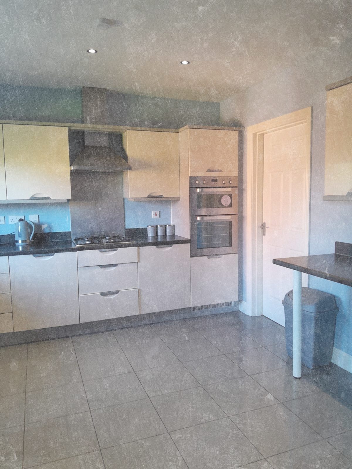 Modern fitted kitchen with appliances